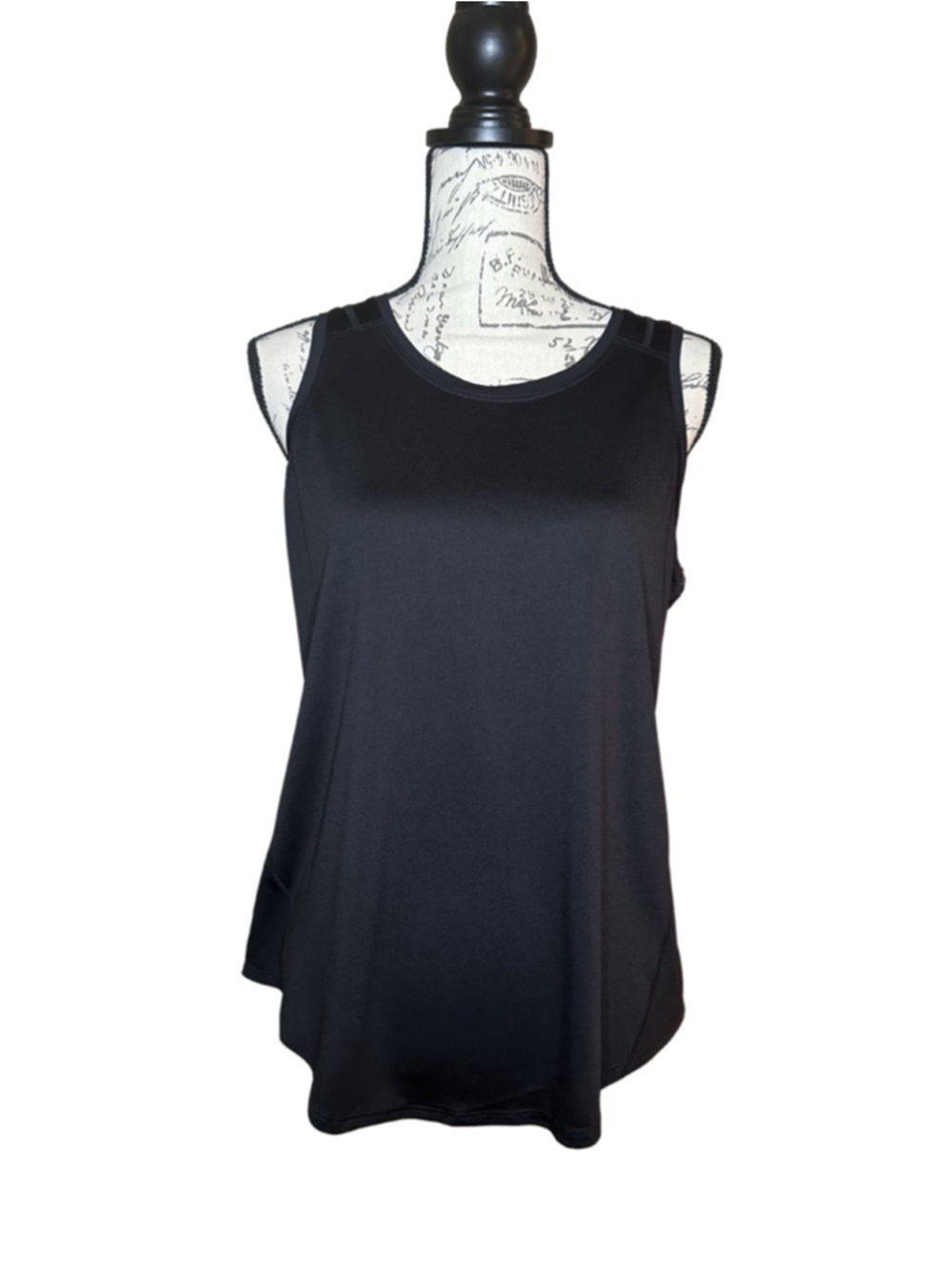 Tek Gear Size Medium Black Wicking Workout Tank Top NWT